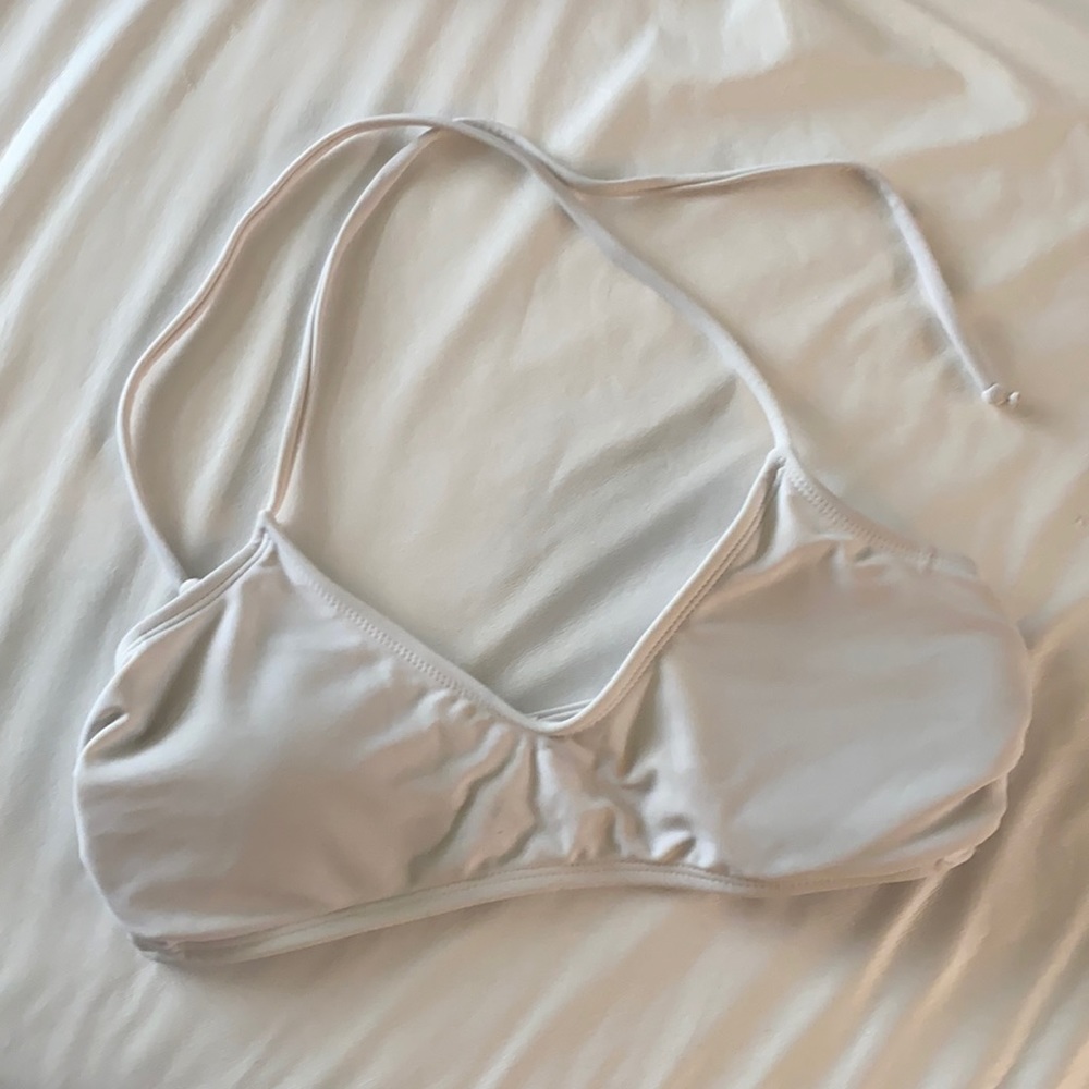 White bikini top